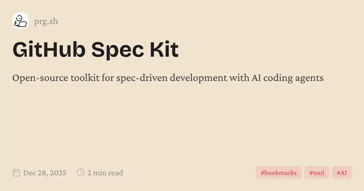 GitHub Spec Kit