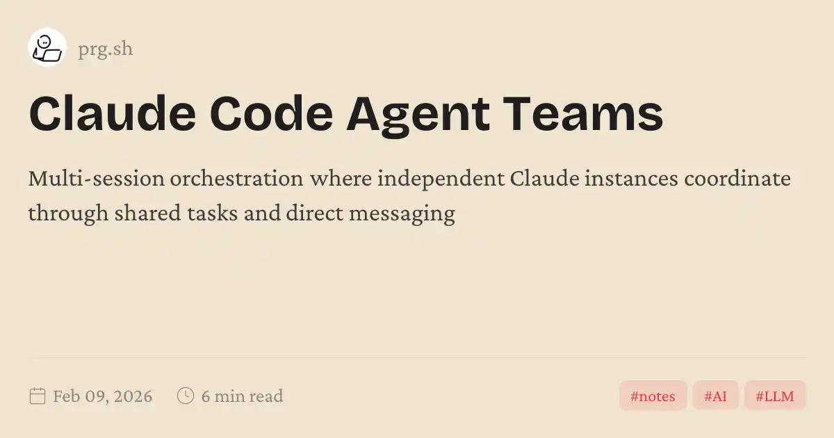 Claude Code Agent Teams
