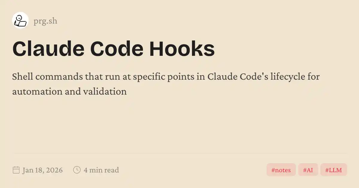 Claude Code Hooks